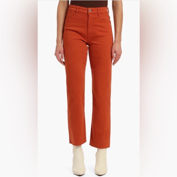 Mavi Women's Orange Barcelona High Rise Wide Leg Jeans Size 25/29 - Picture 1 of 9